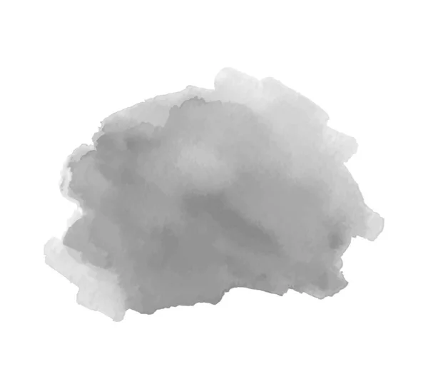 白の水彩スポット 手描きの汚れ 水彩画 アートバナー — ストックベクタ