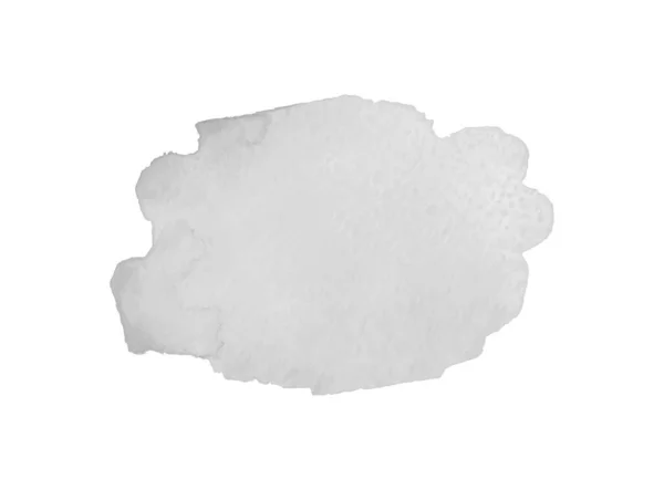Mancha Aquarela Cinza Branco Objeto Pintado Desenhado Mão Mancha Cinzenta —  Vetores de Stock