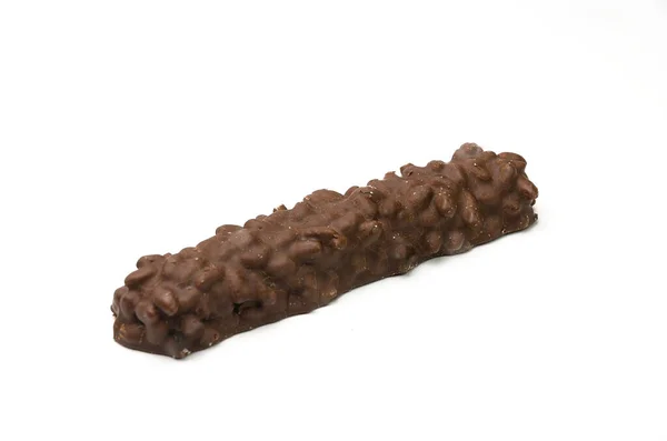Vanille Crème Wafel Bekleed Met Karamel Knapperige Rijst Chocolade — Stockfoto