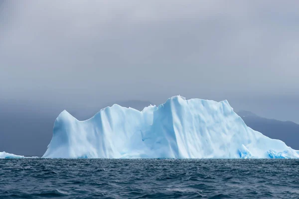 Glace Sur Continent Antarctique Les Montagnes Glace Fondent Dans Mer — Photo