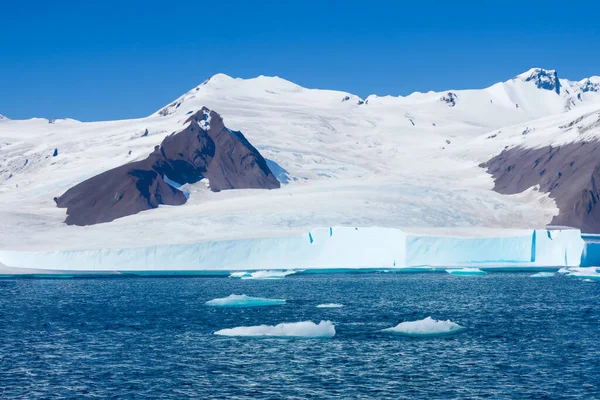 Antarktická Krajina Ledovci Ledovci Oceánu — Stock fotografie