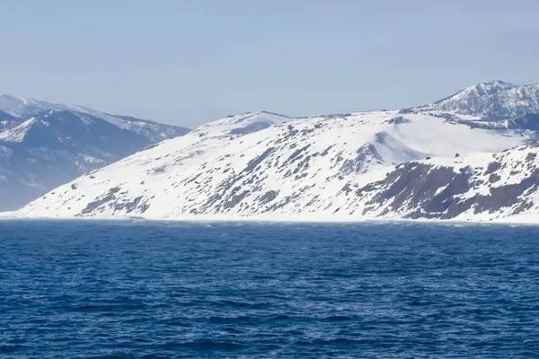 Paisaje Antártico Con Icebergs Icebergs Océano —  Fotos de Stock