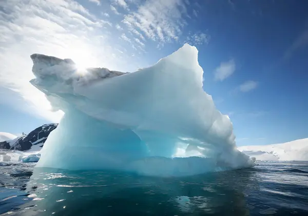 Icebergs in Antarctica. Global warming, climate change and global warming concept.