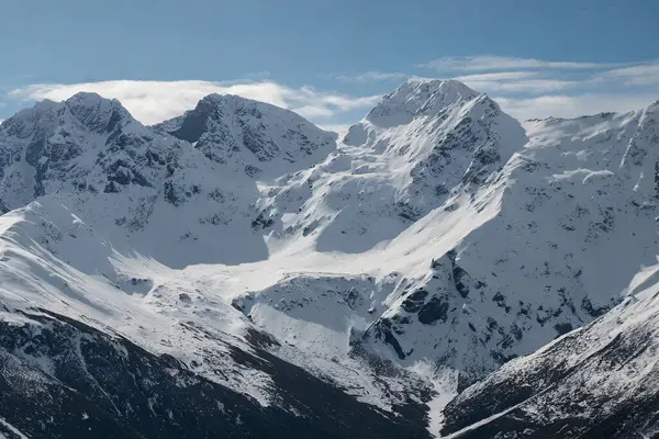 Horská Krajina Jezerem Zasněženými Štíty Cordillera Blanca Peru Royalty Free Stock Obrázky