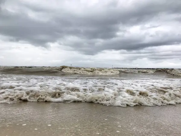 Fırtınalı Bir Günde Güzel Deniz Manzarası — Stok fotoğraf