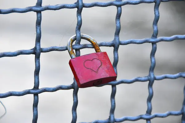 love heart padlock and love symbol