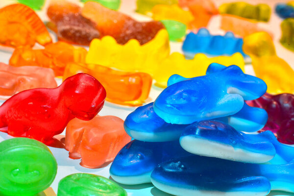 Colorful gummy candy for children