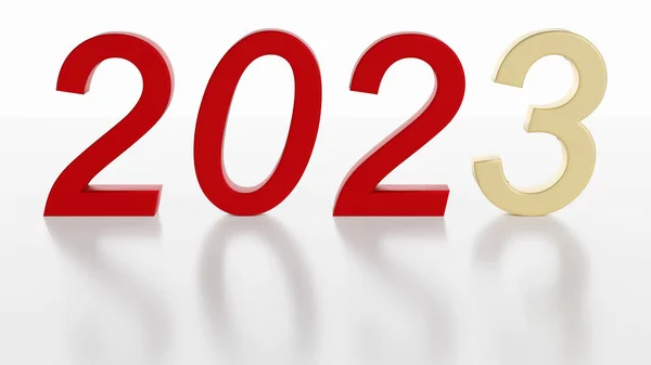 Ilustración Año Nuevo 2023 Año Nuevo 2023 Números Para Celebrar —  Fotos de Stock