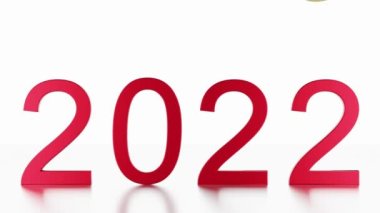 Sinema. 3 boyutlu illüstrasyon. Yeni yıl 2023. Sayıca 2023 Yeni Yılı. 2023, 2022 'nin yerini aldı.