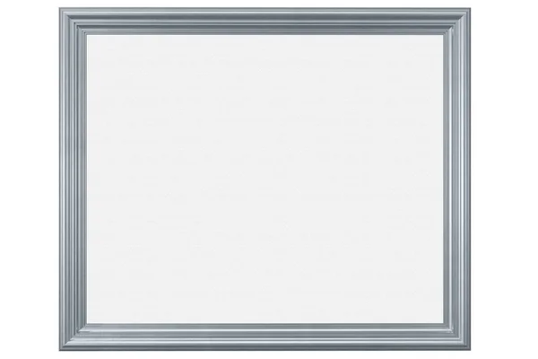 Silver Silver Frame Central Empty Space Possible Insertion Images Text — Stock Photo, Image