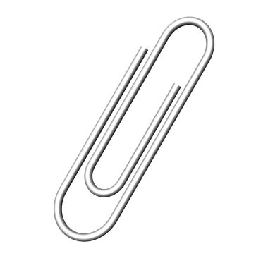 3 boyutlu illüstrasyon. Tek ataç, beyaz kağıt üzerinde izole edilmiş..