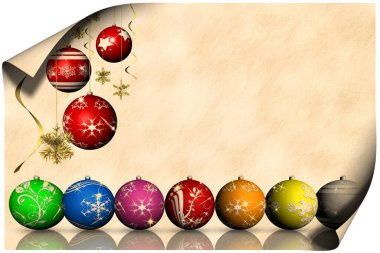 Tebrik kartı. Metin alanı olan Noel geçirecekler.