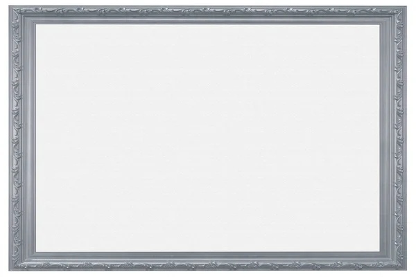 Silver Silver Frame Central Empty Space Possible Insertion Images Text — Stock Photo, Image