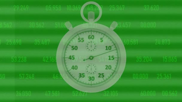 Vídeos Ilustración Cronómetro Cronógrafo Principio Mide Minuto — Vídeo de stock