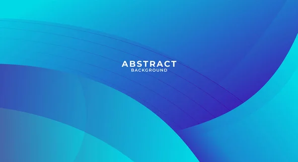 抽象的な曲線青い背景 — ストックベクタ