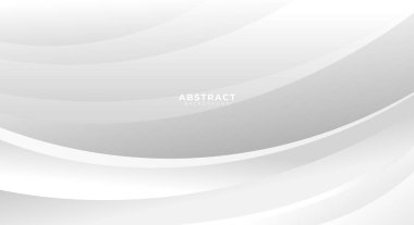 Soyut beyaz gri eğri arkaplan vektörü
