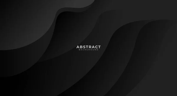 Abstracte Rondingen Zwarte Achtergrond Vector — Stockvector