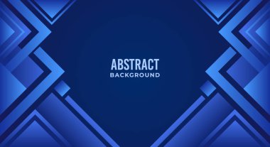 Mavi teknoloji geometrik arkaplan vektörü