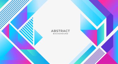 Geometrik renkli gradyan arkaplan