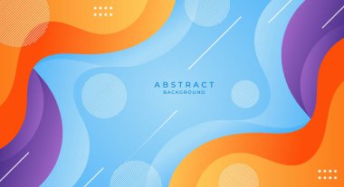 Renkli dalga modern arkaplan