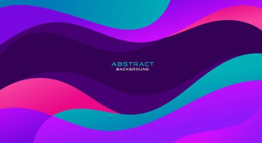 Dalgalı modern renkli güzel arka plan