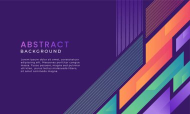 Renkli geometrik modern arkaplan vektörü