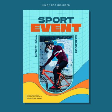 Spor olayı poster tasarım şablonu