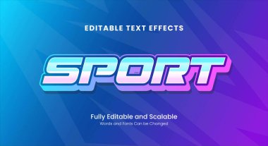 Sport editable text effect