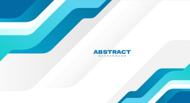 Beyaz ve mavi afiş arkaplanı