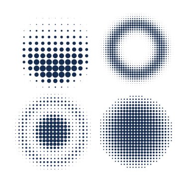 Çember yarım ton vektörünü ayarla