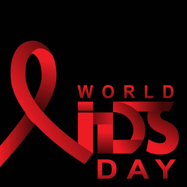 世界艾滋病日背景或模板设计 — 图库矢量图片