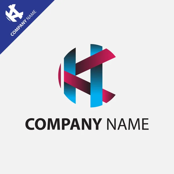 Logotyp Design Med Inslag Bokstäverna Och Lämplig För Ditt Företag — Stock vektor