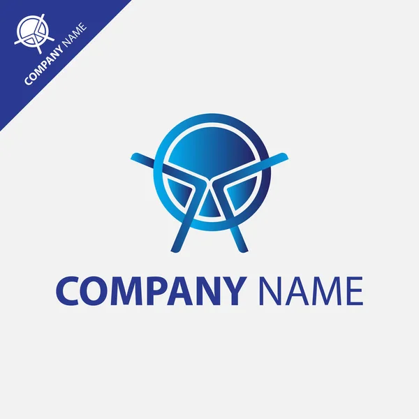 Projekt Logo Elementami Litery Odpowiedni Dla Twojej Firmy — Wektor stockowy
