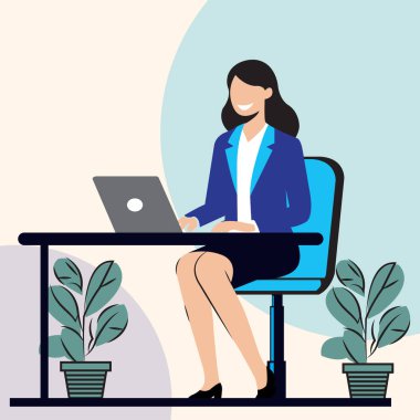 Çalışan kadın ve erkeklerin tasarım çizimi