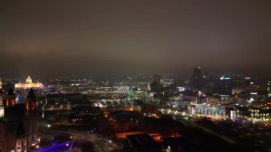 Gecenin drone görüntüsü Aziz Paul