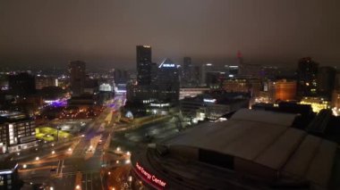 Gecenin drone görüntüsü Aziz Paul