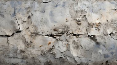 Desen ve arkaplan için çimento ve beton dokunun yatay dizaynı. Çatlak eski gri beton dokusu