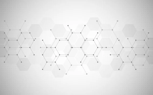 Illustratie Van Geometrische Abstracte Achtergrond Met Hexagonpatroon — Stockfoto