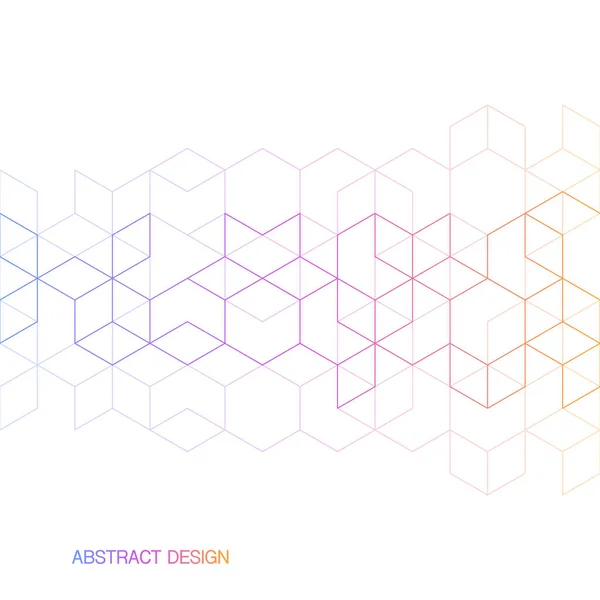 Die Grafischen Gestaltungselemente Mit Isometrischen Formblöcken Vektorillustration Des Abstrakten Geometrischen — Stockvektor