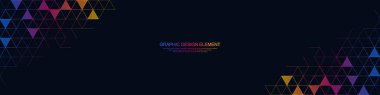 Üçgen şekilli soyut geometrik arkaplan. Vektör illüstrasyonu
