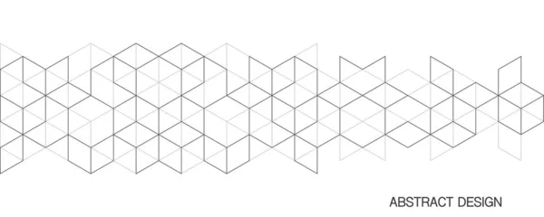 具有等距形状块的图形设计元素 抽象几何背景的矢量说明 — 图库矢量图片