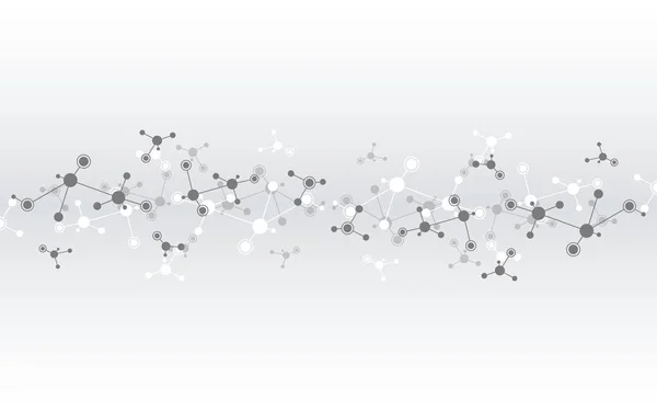 Molekuláris Szerkezet Géntechnológia Illusztrációja Molekulák Dns Neurális Hálózat Tudományos Kutatás — Stock Fotó