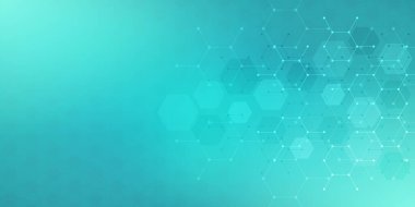 Altıgenlerin şekil modelinin geometrik arka planına sahip soyut tasarım ögesi. Vektör illüstrasyonu