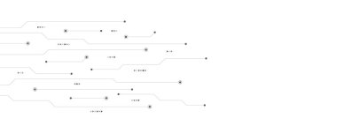 İletişim teknolojisi konseptiyle devre kartı dokusu. Yaratıcı vektör illüstrasyonu.