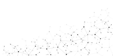 Moleküler yapı ve genetik mühendisliğin vektör çizimi, DNA molekülleri, sinir ağı, bilimsel araştırma. Yenilik teknolojisi, bilim, sağlık ve tıp için soyut bir arkaplan