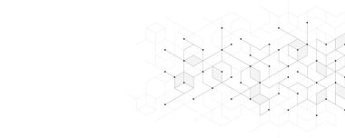 Basit geometrik şekiller ve noktalarla soyut desen.