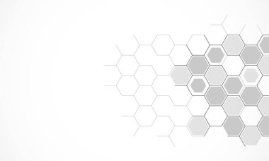 Altıgen şekil kalıbının geometrik arka planına sahip soyut tasarım ögesi. Görüntü