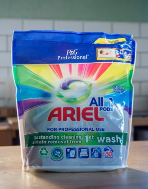 Manchester, UK, September, 17, 2024: Pack of Ariel washing up pods Proctor and Gamble brand. clipart