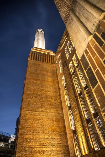 Battersea Power Station London England Großbritannien Der Nacht Als Neues — Stockfoto