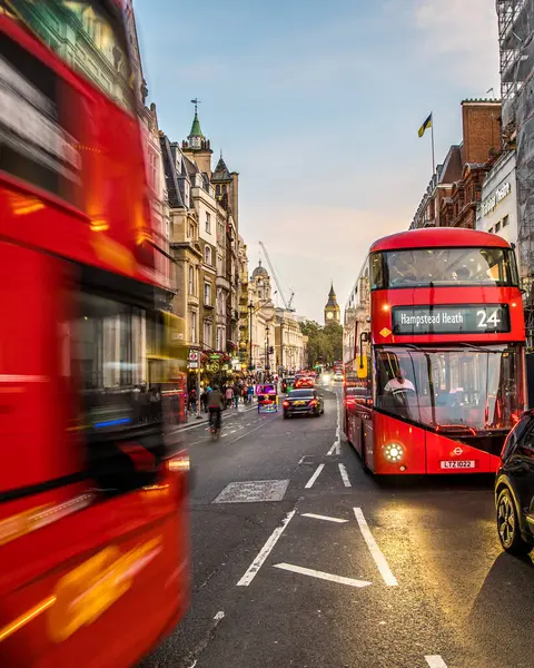 London Großbritannien September 2023 Whitehall Street Big Ben Der Ferne — Stockfoto